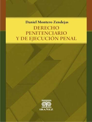 cover image of Derecho penitenciario y de ejecución penal